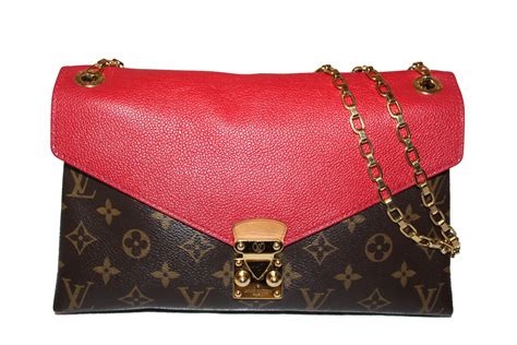 louis vuitton chain strap red mongram|louis vuitton coussin bag.